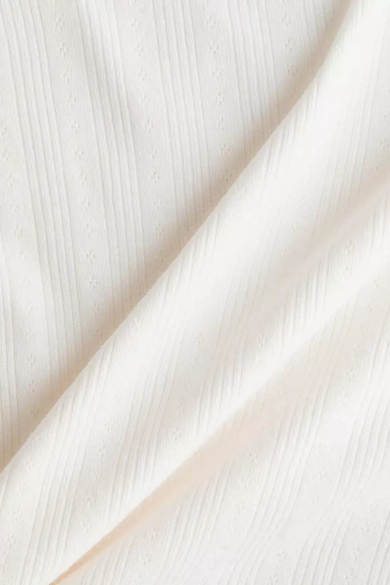 Pointelle-knit T-shirt