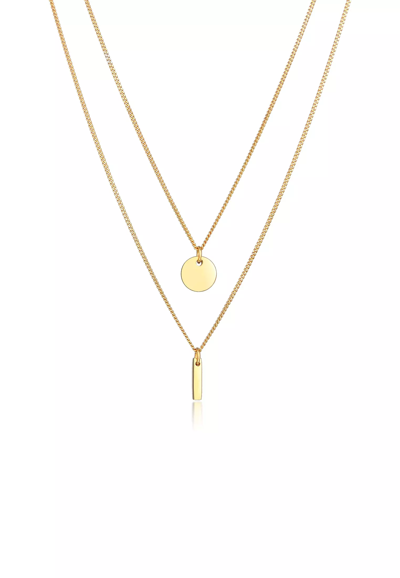 Gold chain deals necklace layered