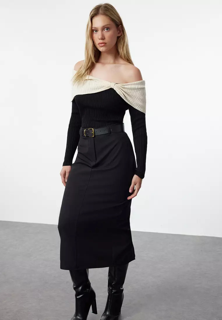 Colorblock Asymmetrical Jumper