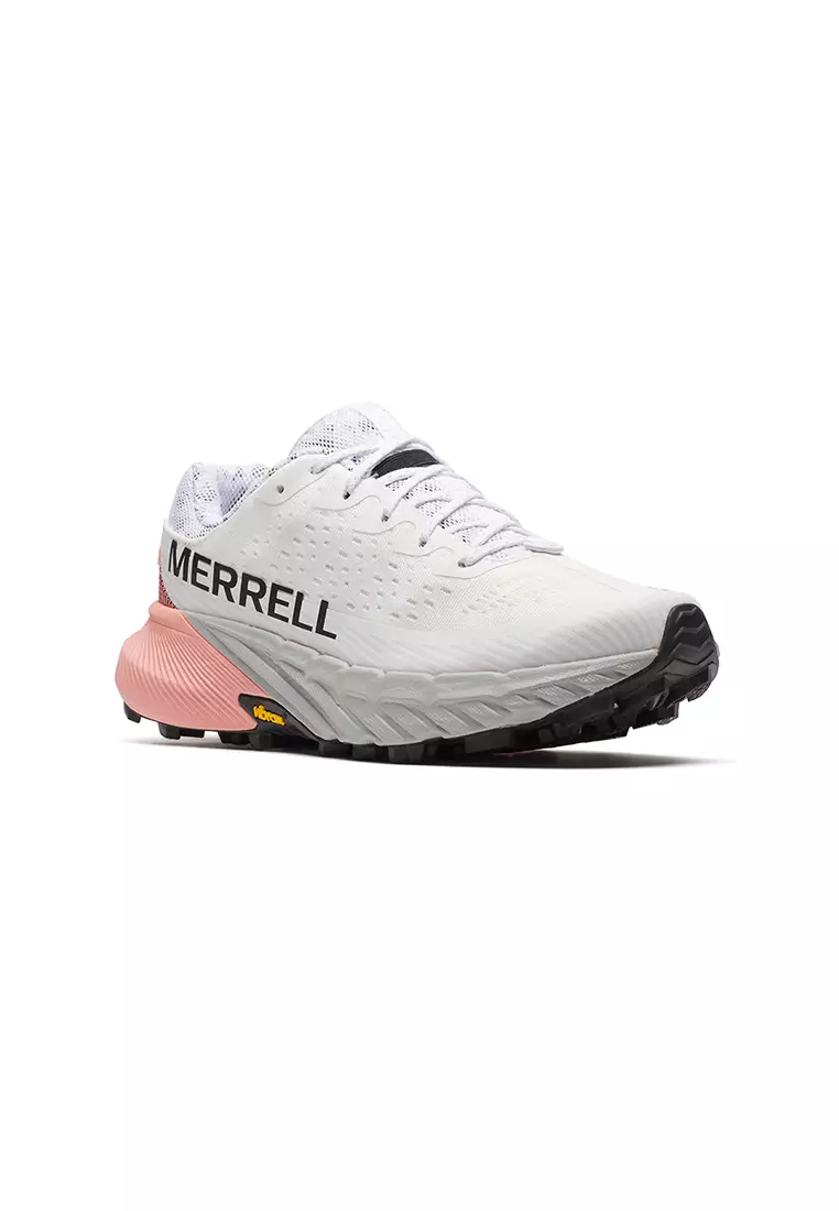 Agility Peak 5 – White/Soft Coral Women’s Trail Running Shoes