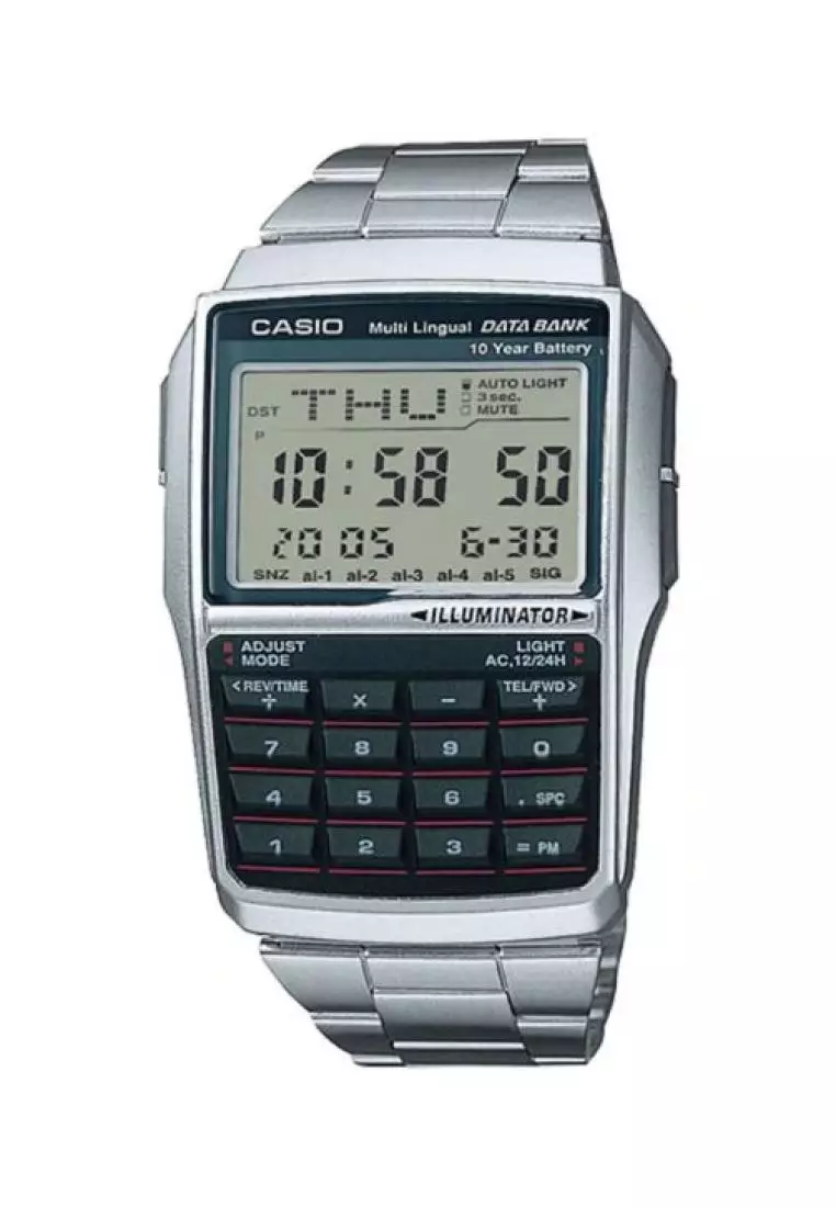 Men's Digital Watch DBC-32D-1A Calculator Databank Watch