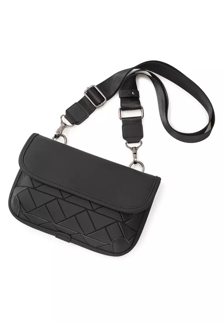 菱形紋理仿皮單肩包 ET20141-7