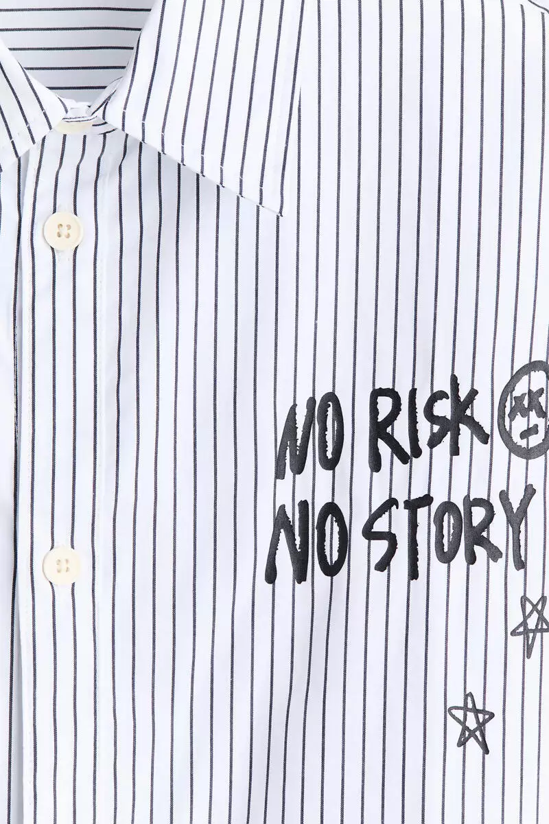 Loose Fit Printed cotton shirt