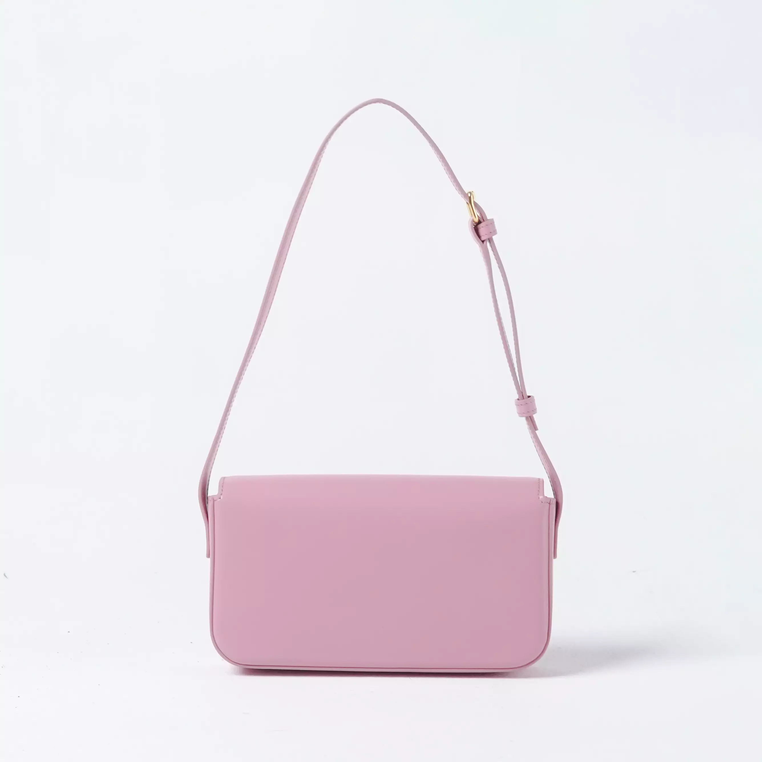 Tas CELINE TRIOMPHE GHW ROSE PINK LEATHER SHOULDER BAG 100% ORIGINAL