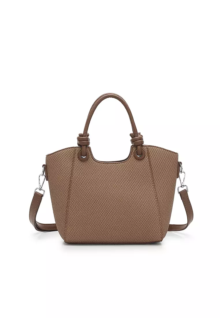 Women's Top Handle Bag / Sling Bag / Crossbody Bag / Shoulder Bag - Brown