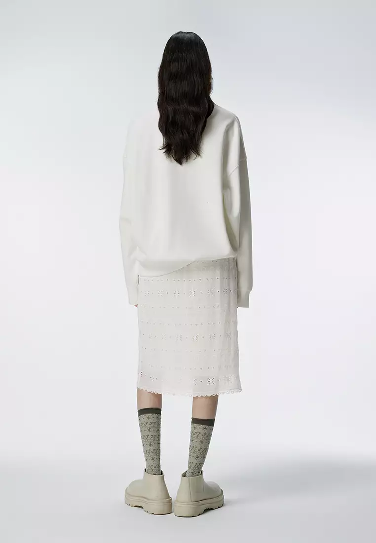 Women's Lace Insert Skirt