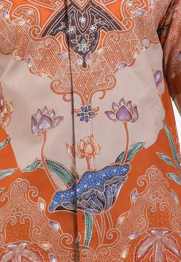 Kacaya Kemeja Batik Tulis Premium Pria Casual Modern Lengan Pendek