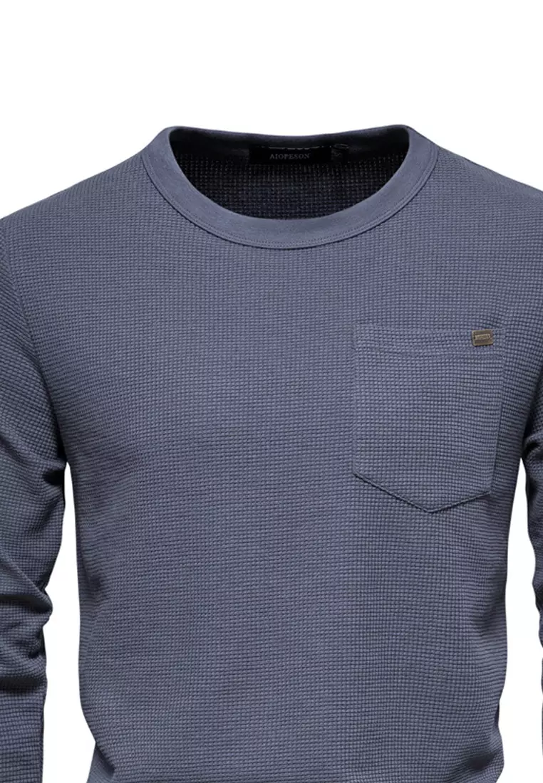 Waffle Long Sleeve T-shirt‌ AX-TS1078