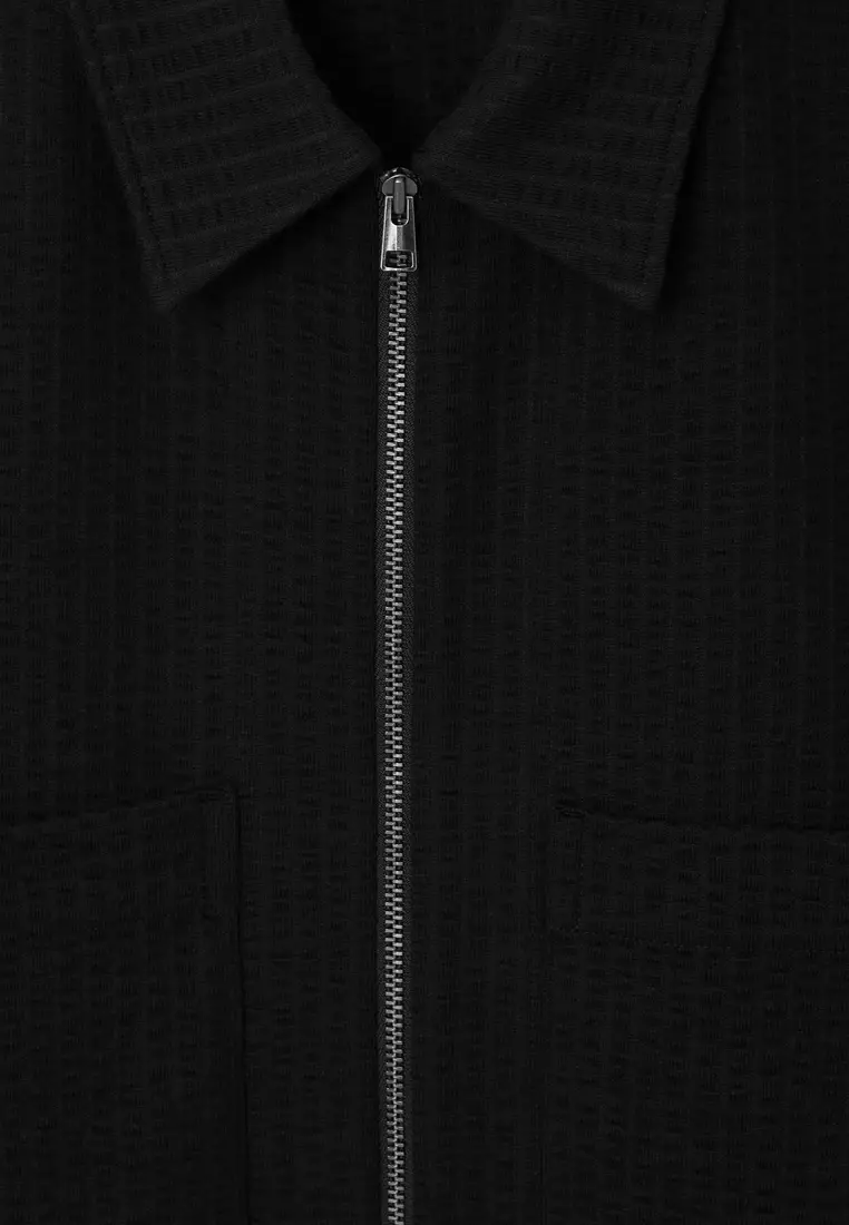 【HUECLOSET】★送料・関税込★Summer Shirt Jacket COS Seersucker Zip-Up Shirt 2025 | Buy COS Online | ZALORA