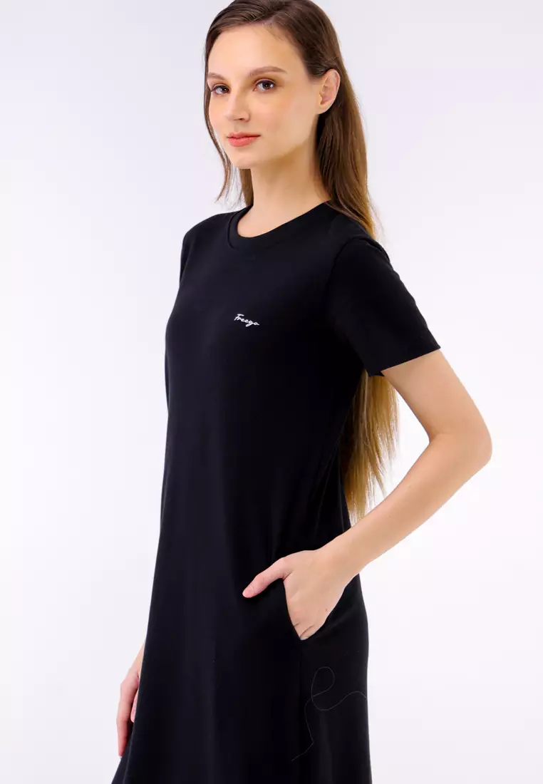 Jacquard Knits Short Sleeve Dress