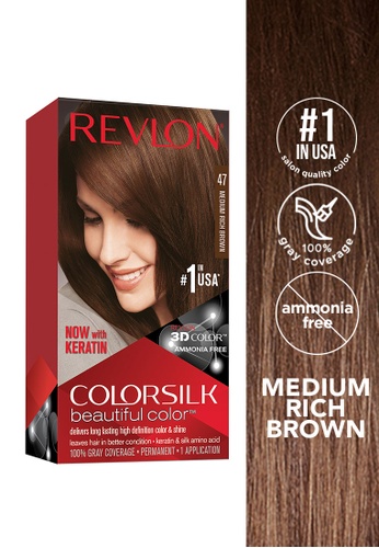 REVLON Colorsilk Beautiful Color Permanent Hair Color (Medium Rich Brown) |  ZALORA Philippines