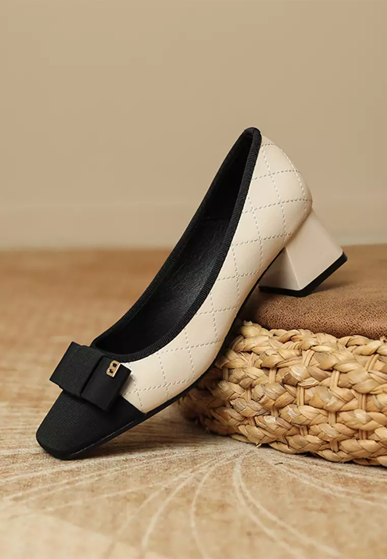 Vintage top block heels