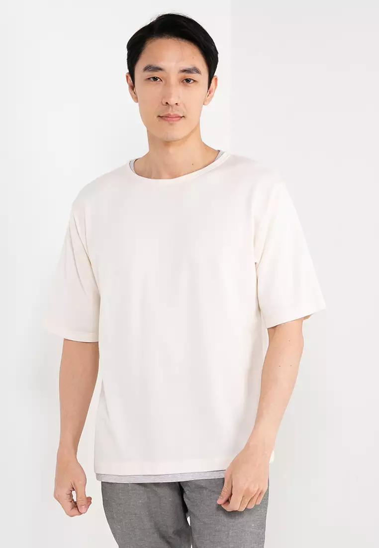 Layered hollister t shirt clearance