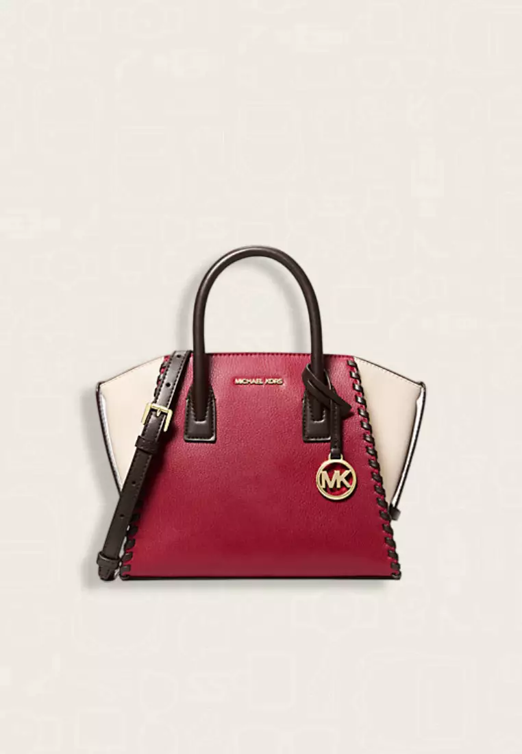 Michael Kors Avril Small Leather Satchel Cherry Multi