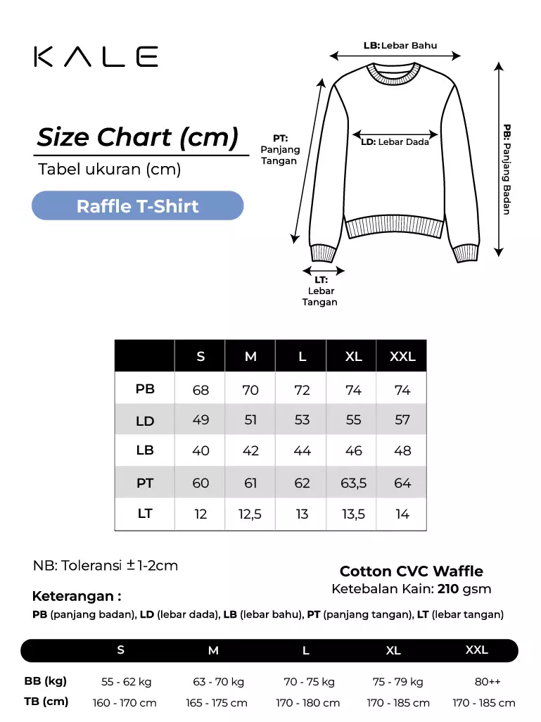 Kale Raffle Olive Green / Kaos Polos Tekstur Lengan Panjang Pria / Unisex