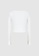 Urban Revivo white Cut Out Ribbed Knit Top 46041AAEE4FE72GS_7
