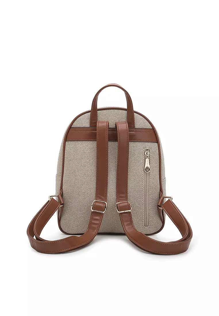 Women's Backpack (Tas Ransel Wanita & Tas Punggung Wanita) - Krem