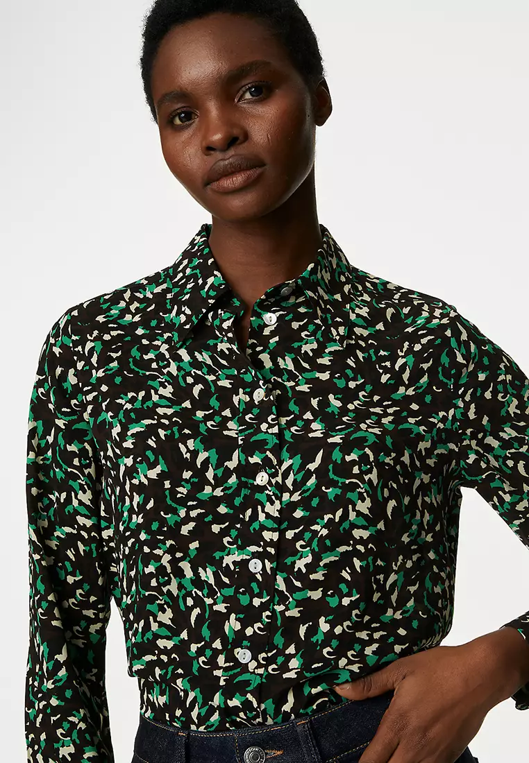 Printed Collared Shirt