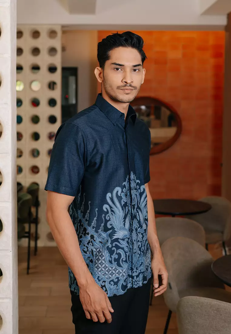 Hadinata Batik Premium Pria Kemeja Pendek Superfine Davanka Dinea