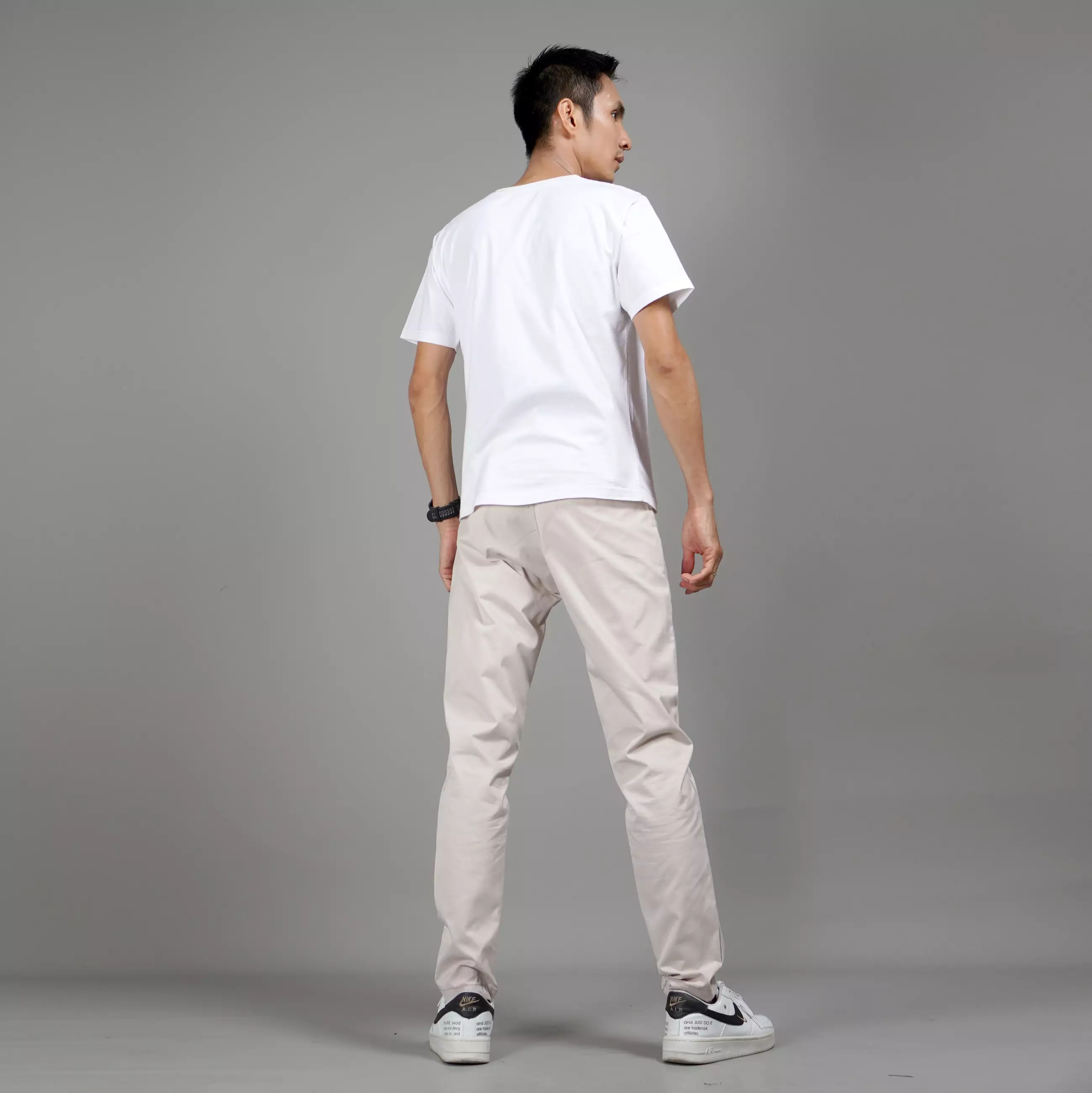  JEFAN Celana Chino Celana Casual Pria Chinos Pants - KREM