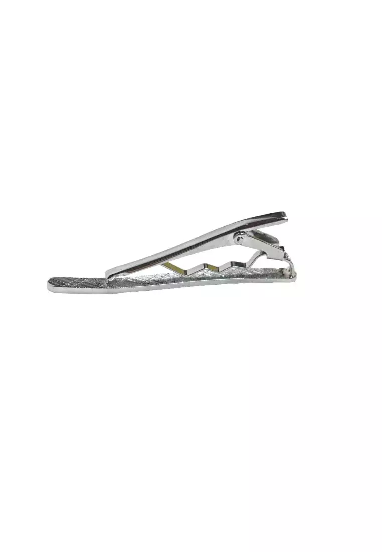 Houseofcuff Pin Tie Jepit Dasi Slim Silver A12