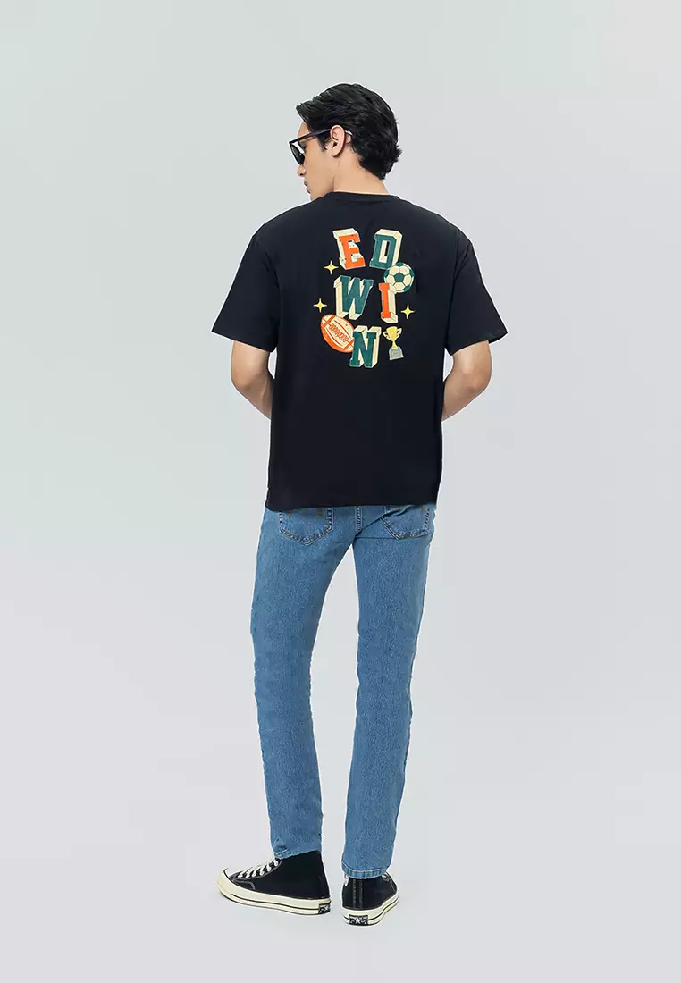 WINNER  JET BLACK Kaos Pria Lengan Pendek SS - Top Man Basic Tee