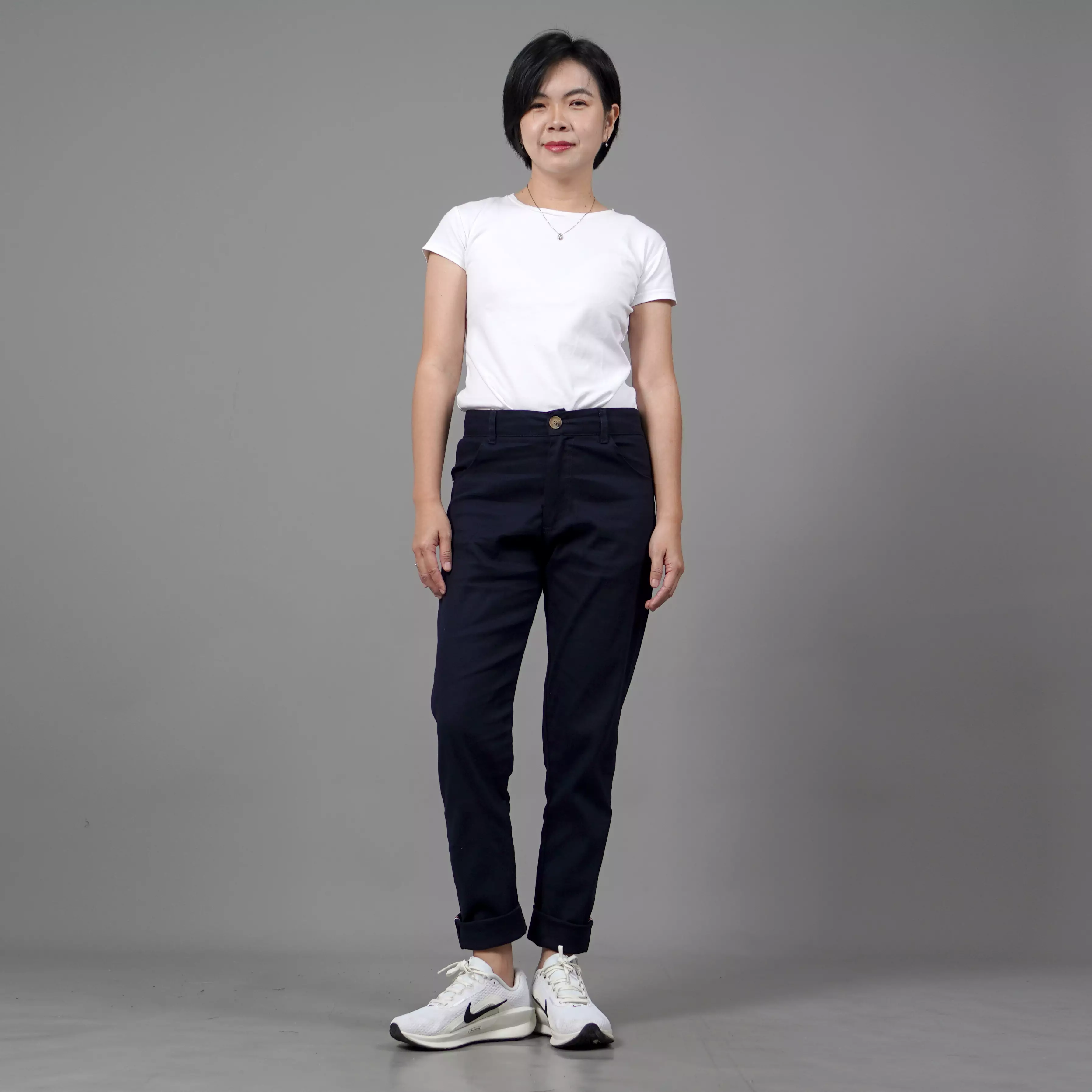 JAVIRE Celana Wanita Chino Pants Wanita Celana Chino Wanita - NAVY