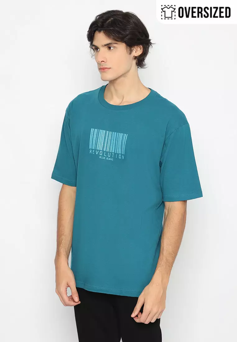 RBJ T-Shirt Cotton Oversized Pria 2079230101