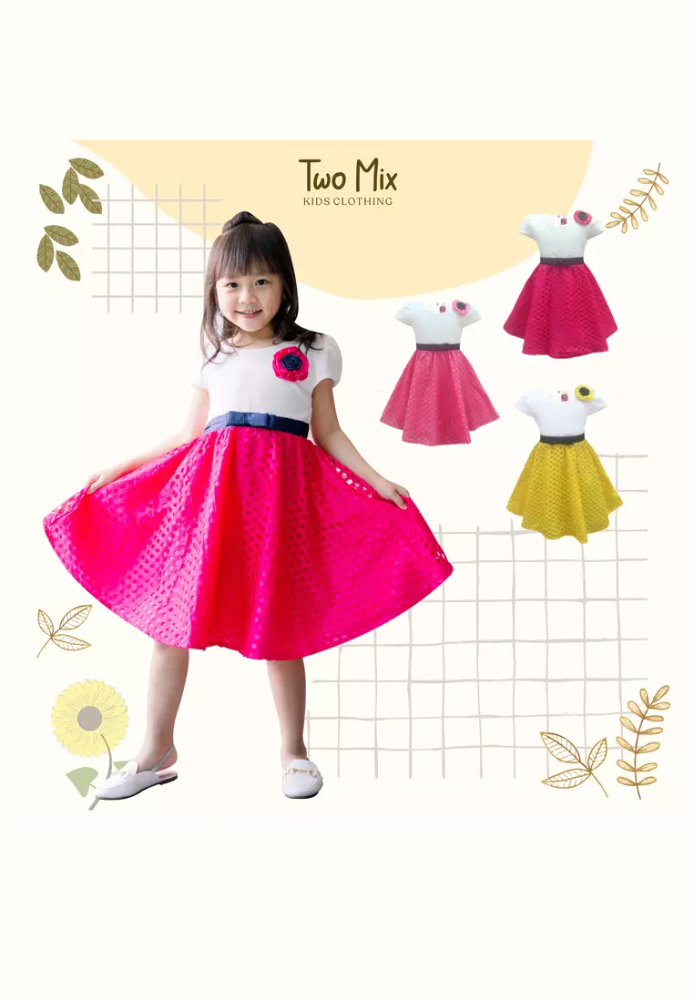 TWO MIX - Baju Dress Anak Perempuan Cantik 1-12 Tahun 4299