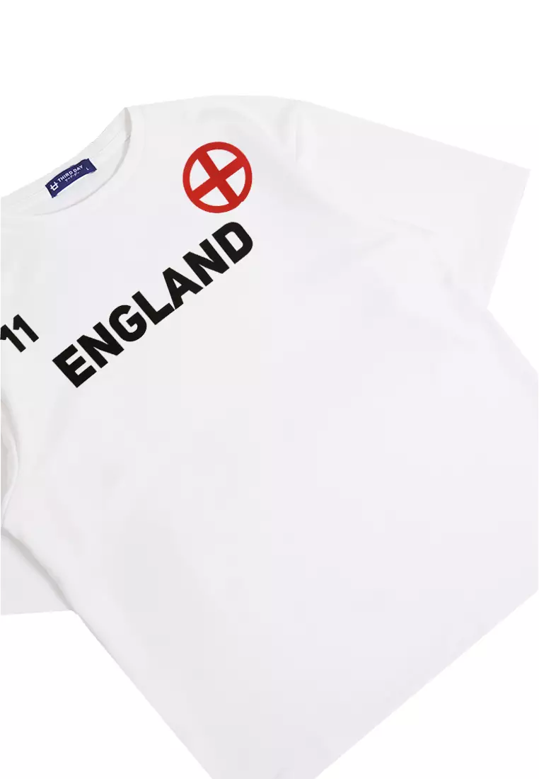 MTO19 Kaos T-Shirt Pria Oversize Thirdday England Putih