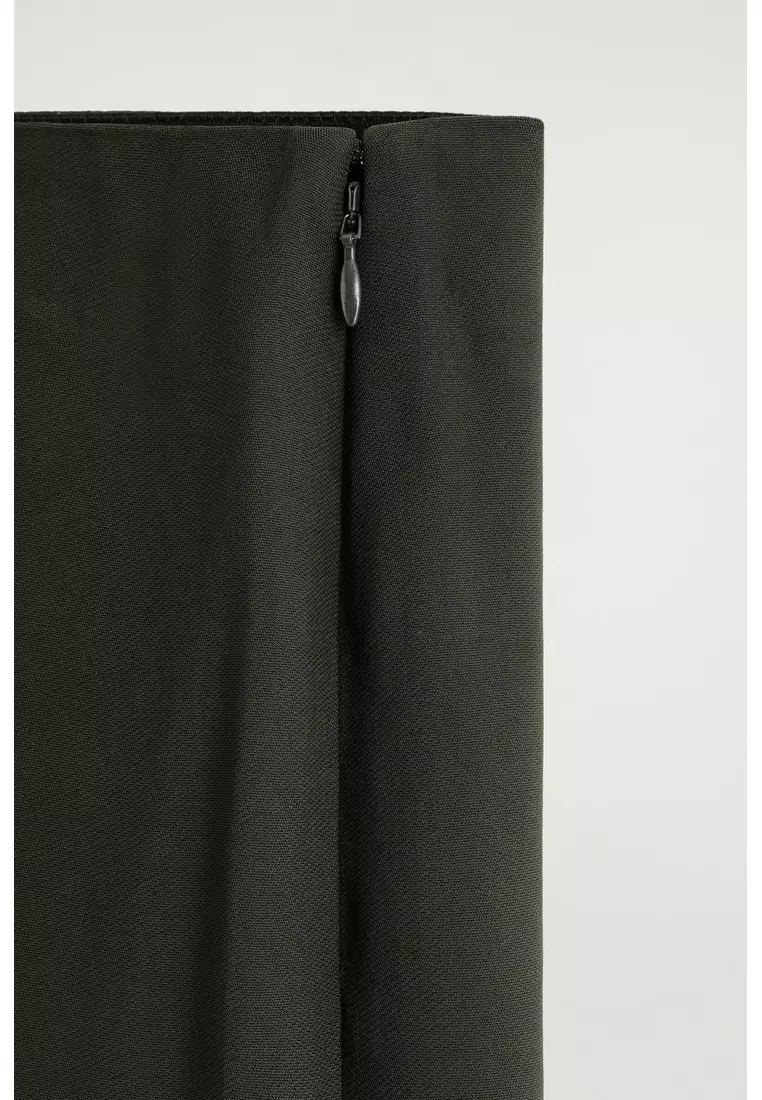 ELASTICATED SLIM-LEG TROUSERS