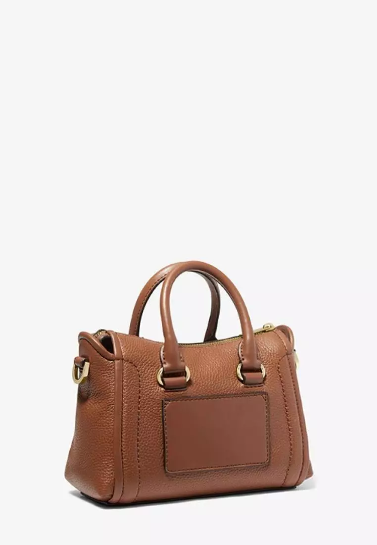 Michael Kors Carine Extra-Small Pebbled Leather Satchel Luggage