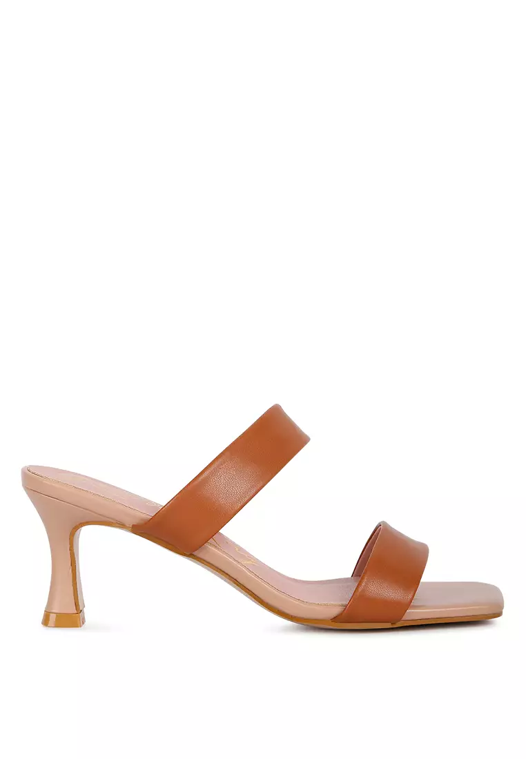 Discount on London Rag  shoes - SKU: Brown Mid Heel Sandals