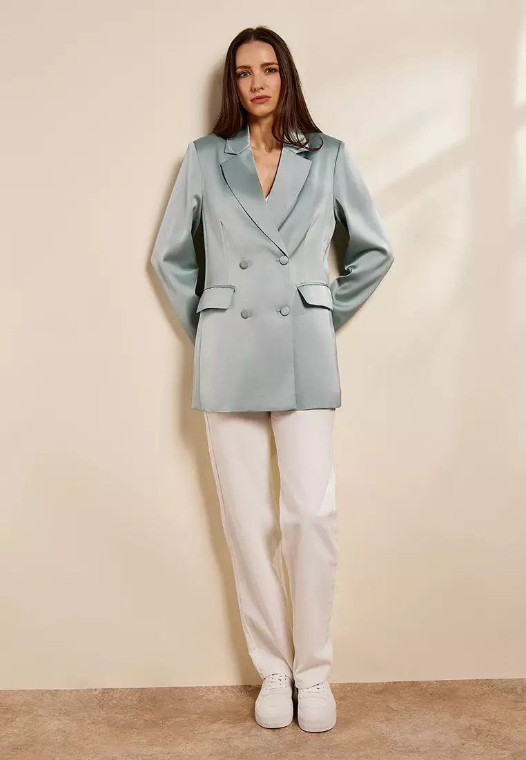 Polly Satin Blazer