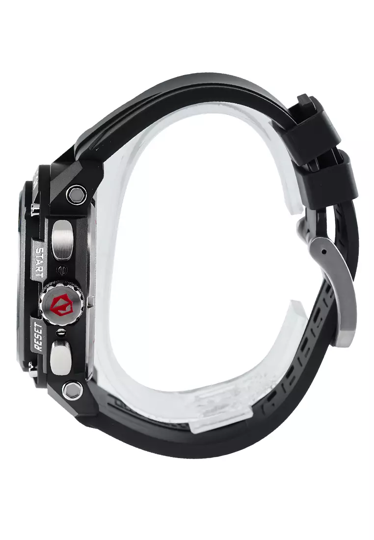 Expedition - Jam Tangan Chronograph Pria - Black - Rubber Strap - 6781PMCRTBBAGR