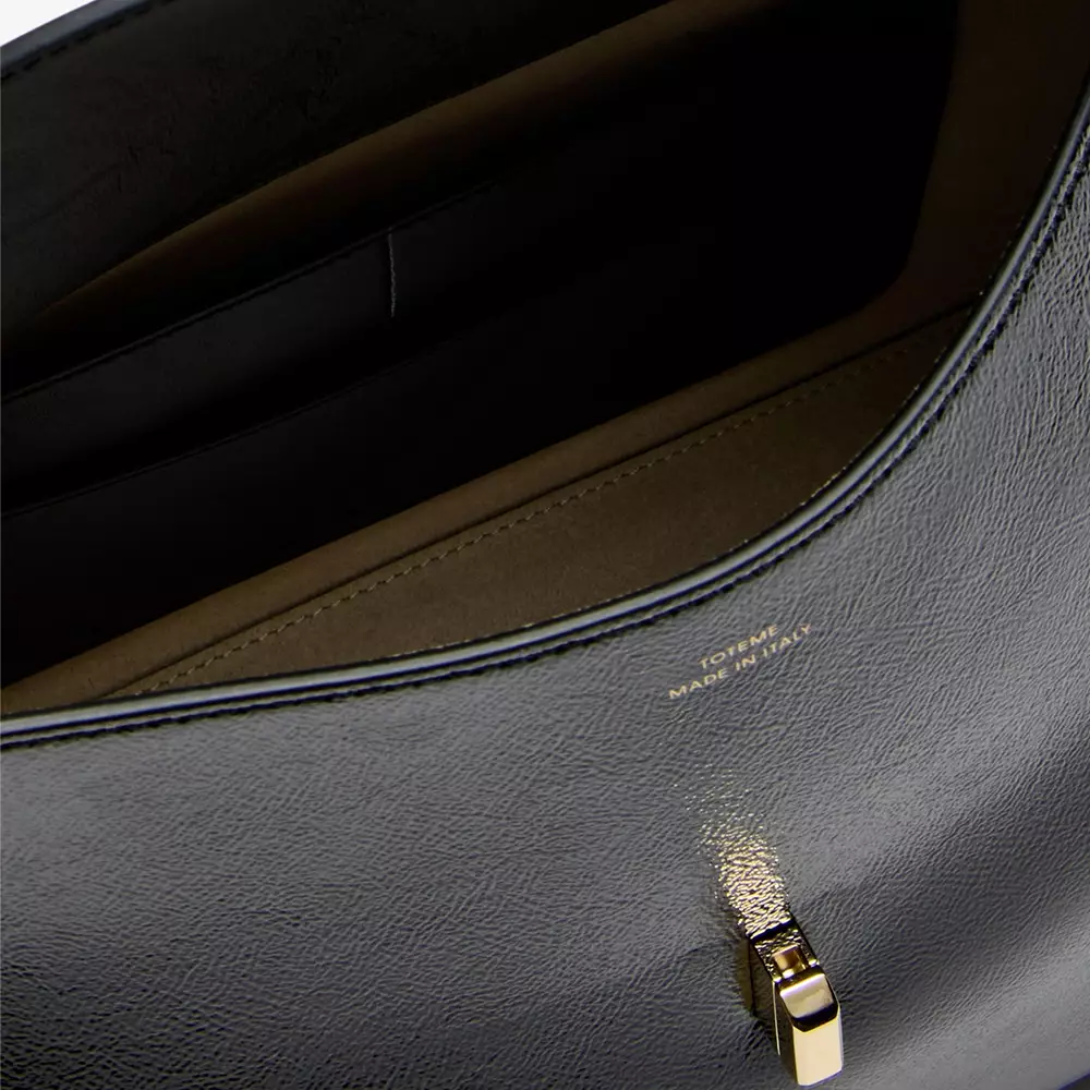 T-Lock Naplack Top Handle Bag Black