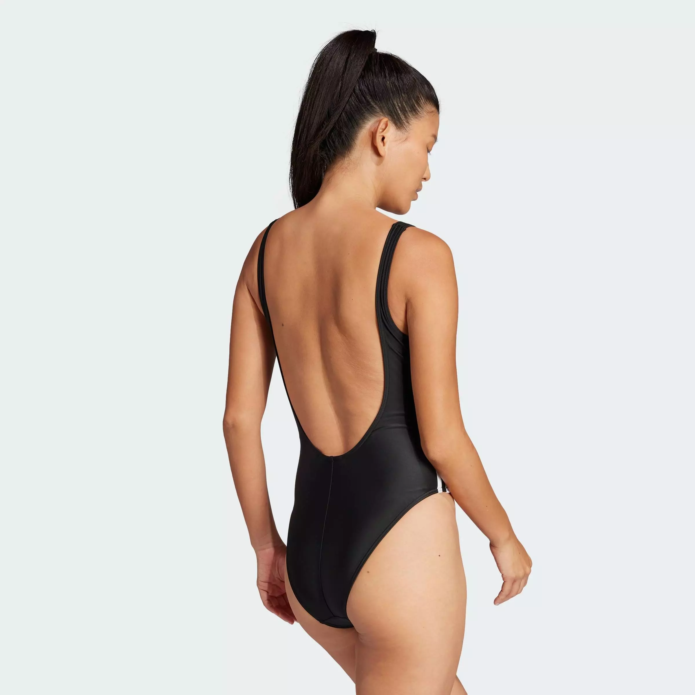 Swimming Adicolor 3-Stripes Swimsuit Women Black JG5775