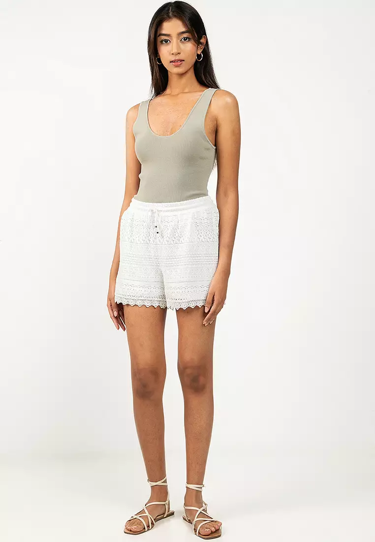 Lace Woven Shorts