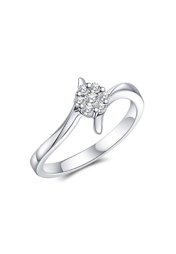 LAZO DIAMOND LAZO DIAMOND Elegance Bypass Illusion Set Diamond Ring in ...
