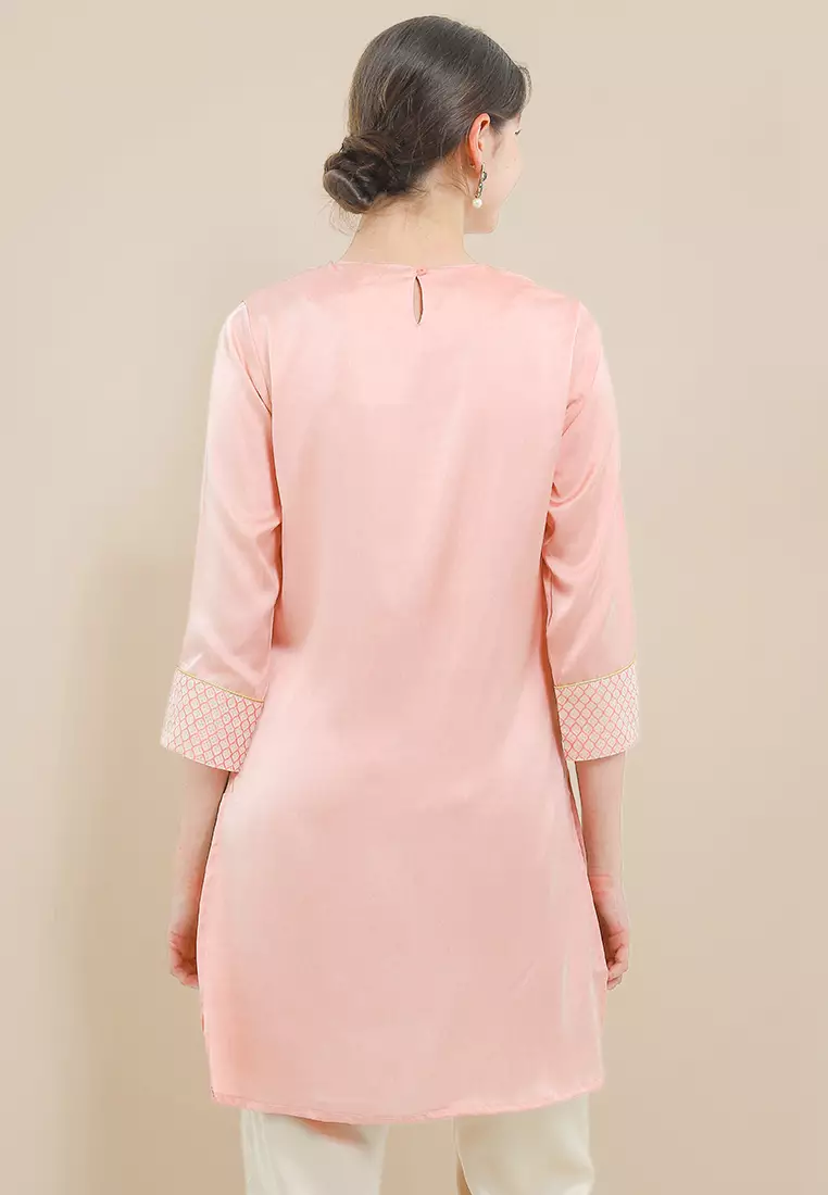 Chanira Festive Zoya Tunic - Peach