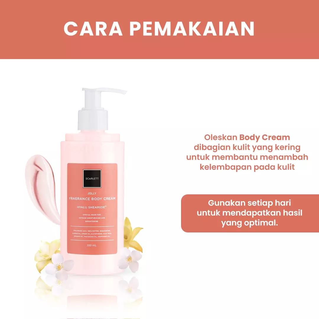 Scarlett Whitening Body Cream Jolly