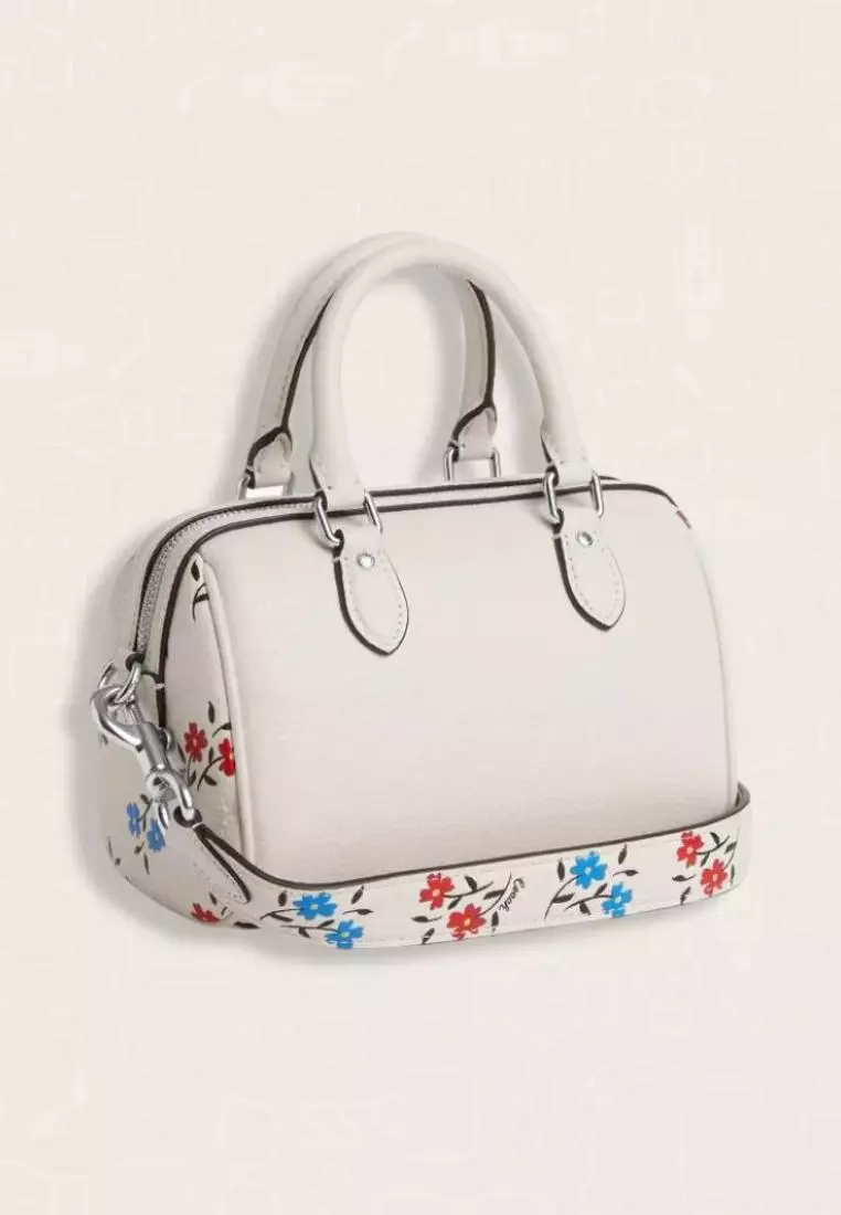 Coach Mini Rowan Crossbody With Floral Print Chalk Multi