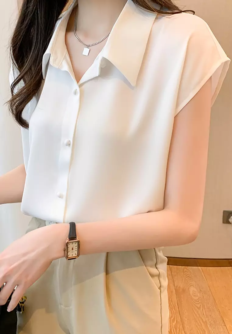 Plain Satin Blouses