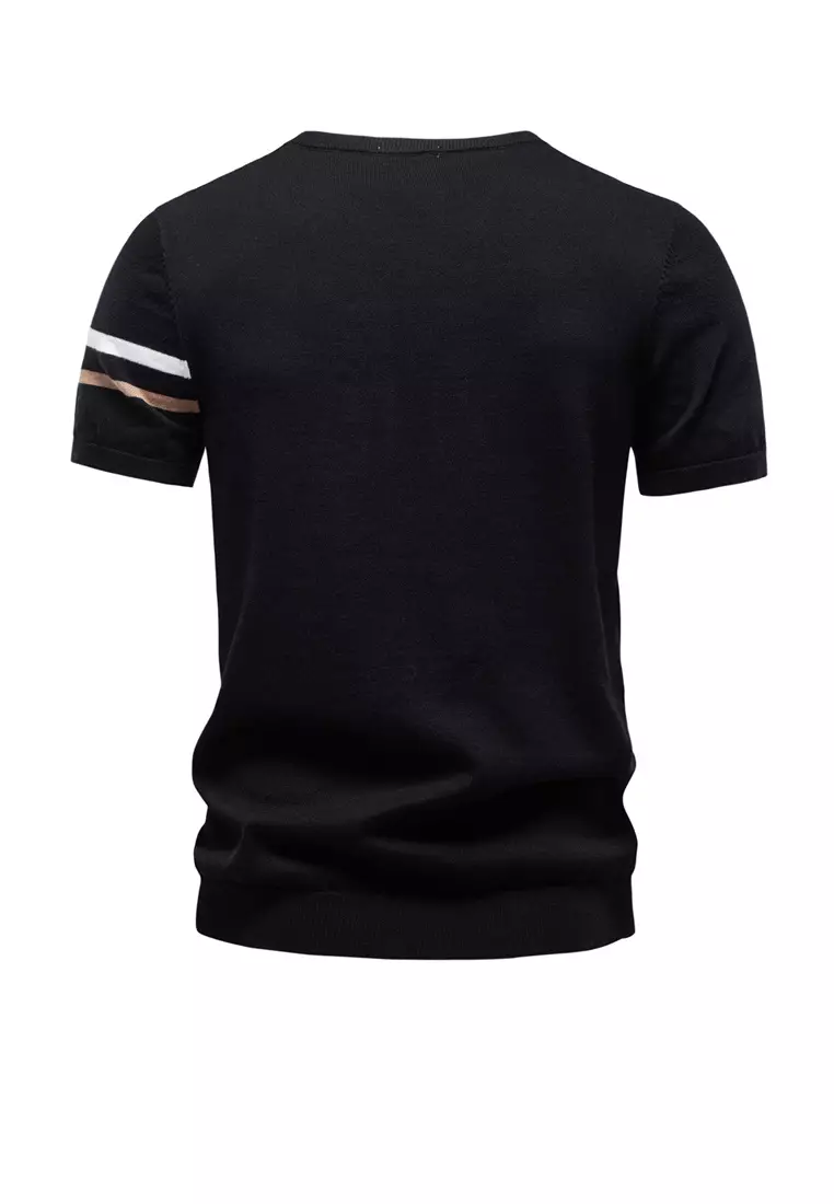 Pure Cotton Stripe T-Shirt AX-PSM8510