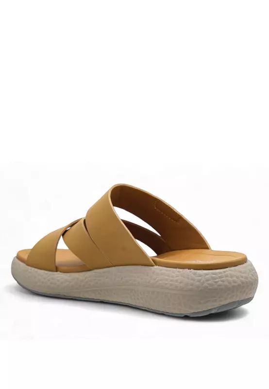 Men Slip On Faux Leather Classic Casual Sandals - 250140047