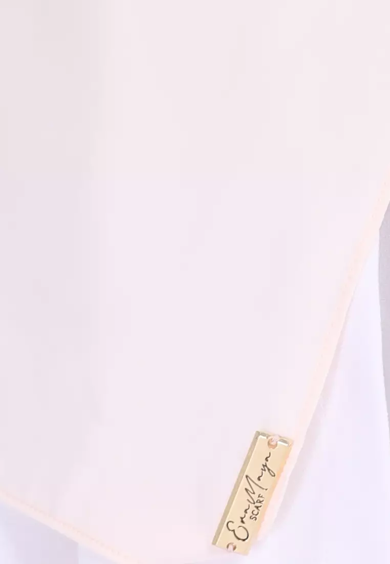 Rania Premium Heavy Chiffon Basic Wide Shawl in Rosewater Soft Pink
