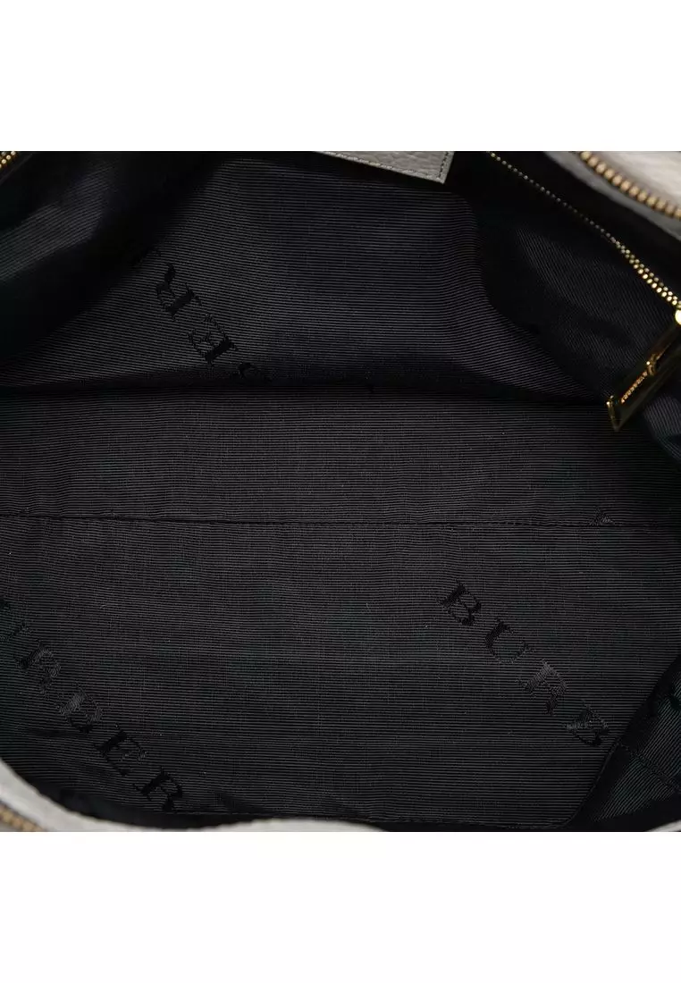 Pre-Loved Burberry Embossed Leather Dewsbury Satchel