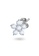 Aquae Jewels white Earrings Fairy Flower, 18K Gold and Diamonds - White Gold,Lobe Earring,Pair 8460DACD0D6F49GS_2