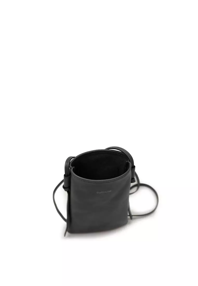 斜背手機小袋 - 黑色