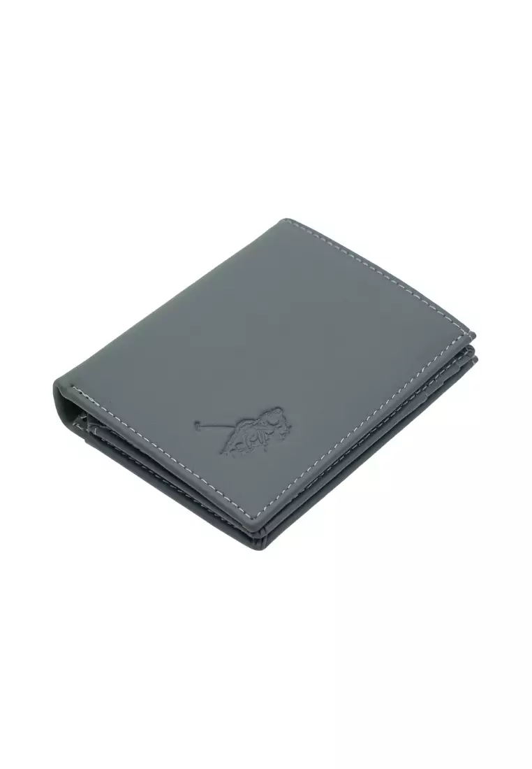 Top Grain Leather Bi-Fold Small Vertical Multi Card Short Plain Colour Wallet EWB 20961